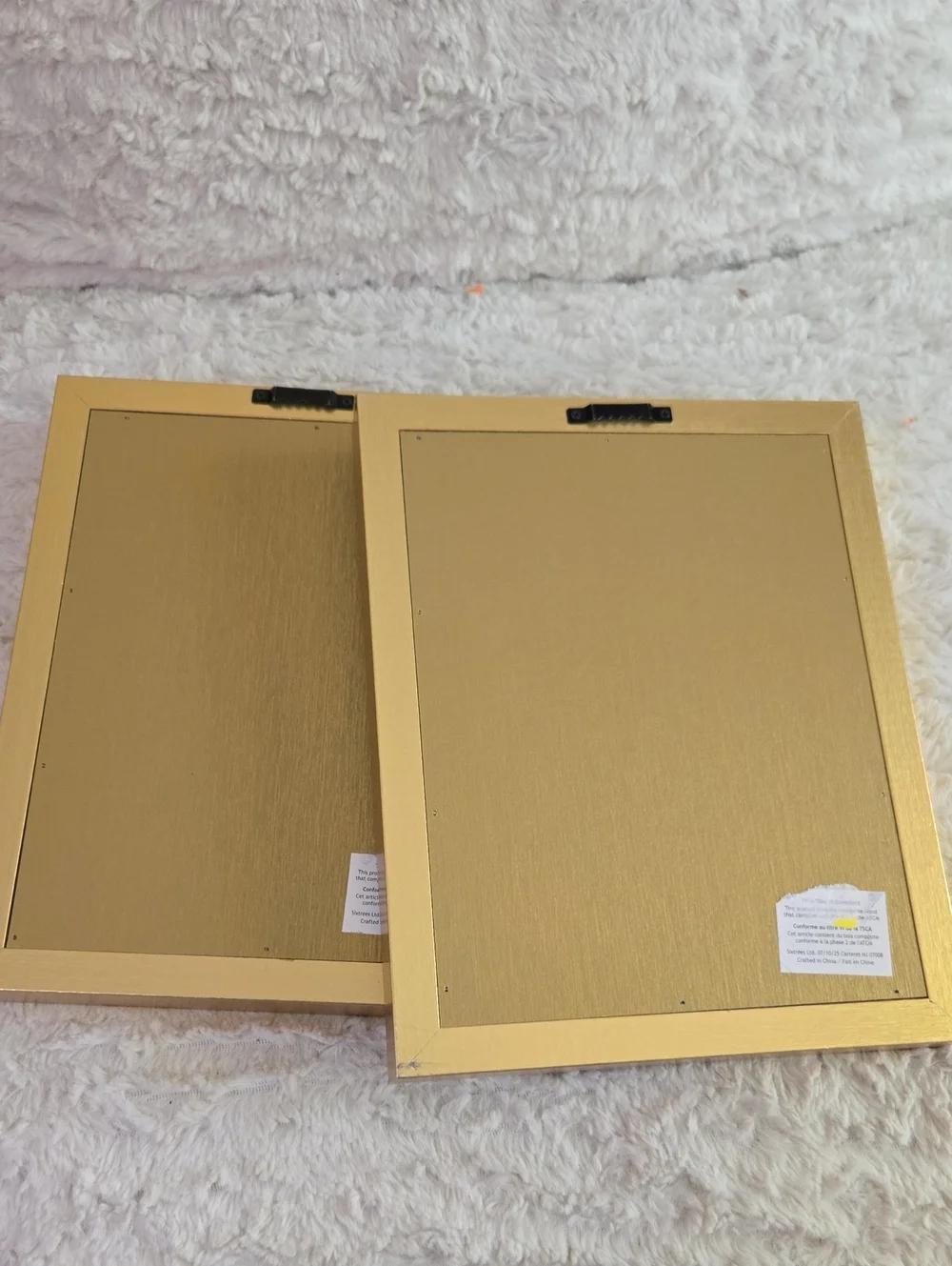 Gold Frame Pink Bear 